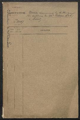 Dossier concernant la vente de la collection Christophe van Loo (Paris, Drouot, 25 mai 1881) et l...