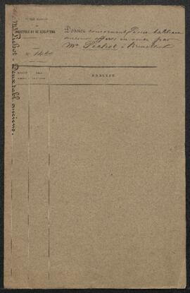 Dossier concernant deux tableaux anciens, un Portrait d’homme et un Portrait de femme, signés J. ...