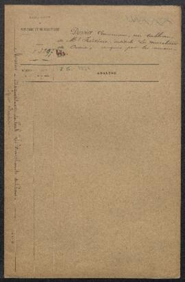 Dossier concernant le triptyque Les marchands de craie de Léon Frederic (inv. 3263), acquis par l...