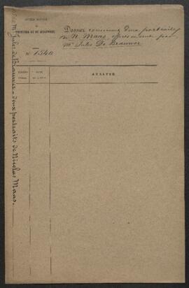 Dossier concernant un Portrait d’homme et un Portrait de femme peints par Nicolas Maas, offerts e...