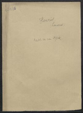 Lettre concernant l’envoi par T.J. Harris (Grande-Bretagne, Londres) d’une photographie d’un tabl...