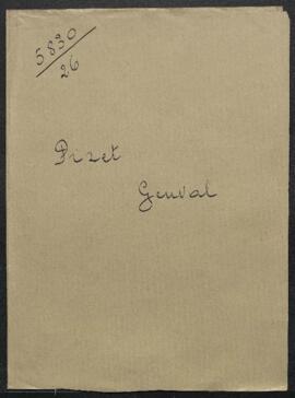 Dossier concernant une demande d’Emile Piret (Genval) désirant connaître la valeur d’un tableau s...