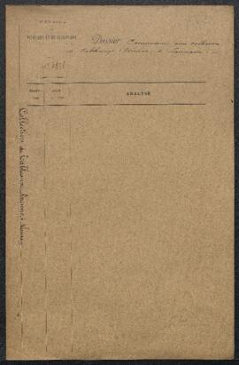 Dossier contenant un exemplaire du journal L’Union démocratique numéro du 14 avril 1895 consacran...