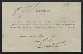 Dossier concernant un Portrait d’homme et un Portrait de femme signés Jean De la Hoese, offerts e...