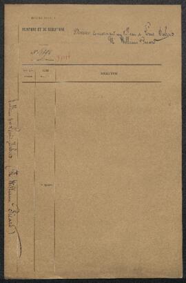 Dossier concernant un tableau de Louis Dubois, Le chevreuil mort / La solitude (inv. 3384), acqui...