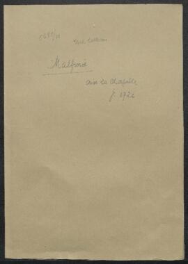 Dossier concernant la demande de Joseph Malfroid (Allemagne, Aix-la-Chapelle) désirant savoir si ...