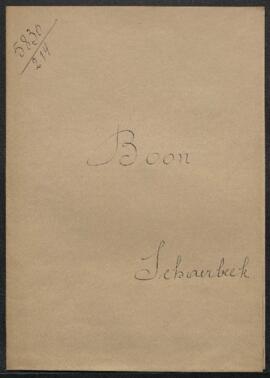 Lettre du Musée adressée à Mr Boon (Schaerbeek) concernant un tableau de Van Balen, sujet non spé...