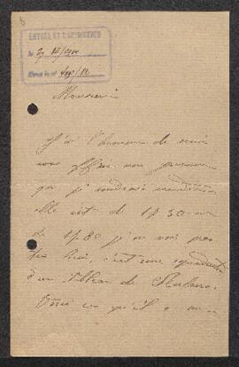 Lettre concernant une gravure de 1730 ou 1780 reproduisant un tableau de Peter Paul Rubens, sujet...