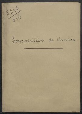 Dossier concernant la décision à prendre quant à la participation de la Belgique aux Expositions ...