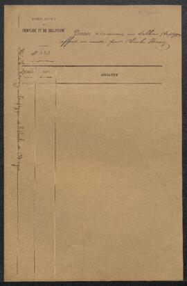 Dossier concernant un triptyque de l’école de Bruges et un tableau attribué à Otto Marcellis repr...