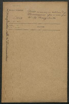 Dossier concernant un tableau de feu [Woutermaertens (sujet non mentionné), offert en vente par A...