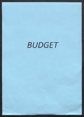 Dossier concernant le budget et la comptabilité pour l’Exercice 1893.