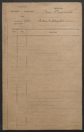 Dossier concernant la collection de photographies de tableaux et de livres d’art (catalogues et m...