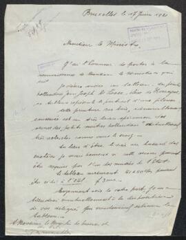 Dossier concernant le Portrait d'une fileuse par Jean Joseph de Loose, offert en vente par Mr L. ...