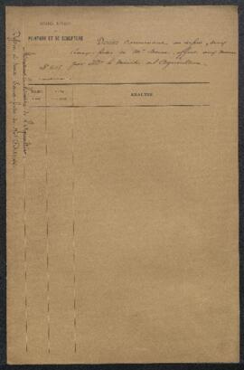 Dossier concernant trois œuvres d’Auguste Danse envoyées au Musée par le Département, à savoir un...