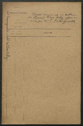 Dossier concernant un tableau de B[arend] van Orley (sujet non mentionné), offert en vente par Mr...
