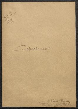 Dossier concernant plusieurs offres du Ministère des sciences et des Arts dont: Fleurs sur fond bleu, Fleurs sur fond rouge et Paysage, tableaux de Jules Boulez, offerts en vente par l'artiste. Flamande tableau de Emile Baes, offert en dépôt. Venise, vue prise de la Guidella, Rome vue de St Pierre depuis le Tibre, Sur le Tibre, Vue de Toulon, Le Pont Neuf à Paris, cinq tableaux de Dimitri Bouchene offerts en vente par La petite Galerie (Bruxelles). Cinq tableux de Constant Permeke dont deux Paysages, offerts en vente. La dame au chapeau vert, Portrait du peintre Simon Bussy, tableaux de Henri Evenepoel offerts en vente par Mme Van Mattenburg par l'intermédiaire de Mme vve Giroux. — Toutes ces offres ont été refusées.