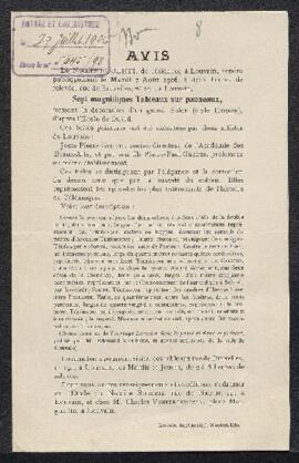 Dossier concernant sept tableaux peints par Josse-Pierre [Pierre-Joseph] Geedts et Pierre-Paul Ge...