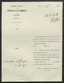 Dossier concernant le Portrait du lieutenant colonel de Lestiaux par le peintre hollandais Schoka...