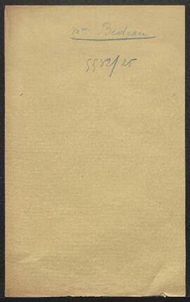 Dossier concernant un blason avec demande d’authentification de Mme Bedeau (France, Gaillon). — S...