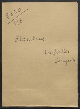 Dossier concernant une demande de Jules Plomteux (Neufvilles-lez-Soignies) concernant la valeur d...