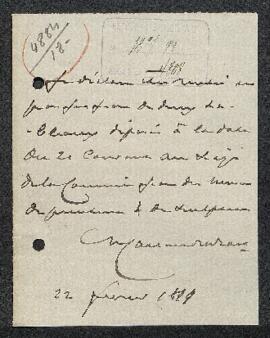 Dossier concernant deux tableaux, un Portrait de Greuze par lui-même et une Marchande de gibier p...