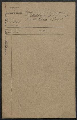 Dossier concernant un Paysage attribué à [Meindert] Hobbema, offert en vente par Mr A. G. Clerc (...