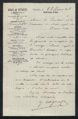 Dossier concernant une demande d'autorisation de mise en vente au Musée d'un ouvrage "Musée ...