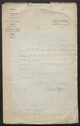 Dossier concernant l’envoi au salon d’Anvers de 1861 du tableau de Ferdinand Pauwels, La veuve de...
