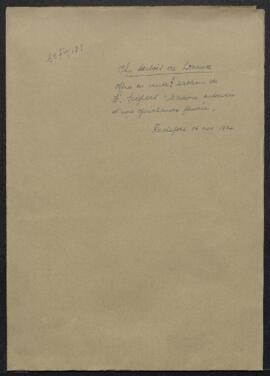 Dossier concernant la demande de renseignements de Mr Ch. Dubois de Loneux (Rochefort) désirant c...