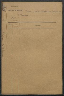 Dossier concernant trois tableaux, attribués à Van Dyck (un Portrait de Charles Ier), De Crayer e...