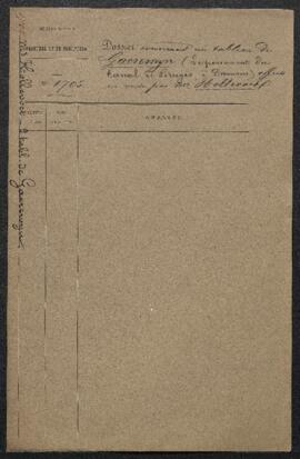 Dossier concernant un tableau de Jean [Jan Anton] Gaeremyn représentant Le percement du canal de ...