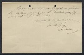 Dossier concernant un tableau de Louis Dubois représentant un Paysage, offert en vente par Mr de ...