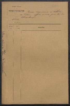 Dossier concernant un tableau attribué au Titien représentant Danaé, offert en vente par Emile Cl...