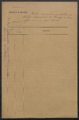 Dossier concernant un tableau de Hulin représentant Le tirage au sort, offert en vente par l’entr...