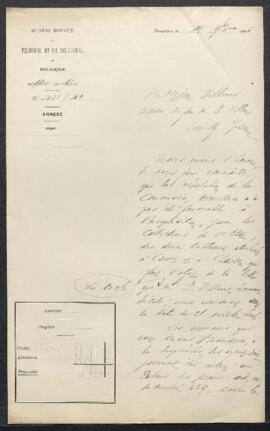 Dossier concernant un tableau de Camille Jean-Baptiste Corot et une Nature morte de Jean-Baptiste...