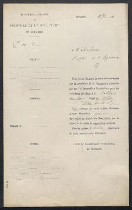 Dossier concernant un tableau de [Berent Petersz. ? ou Hendrick ?] Avercamp, offert en vente par ...