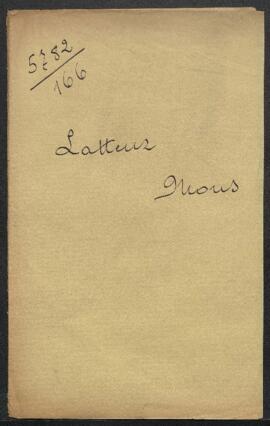 Dossier concernant une demande de renseignements de Mr Latteur (Mons) relative au peintre Léon He...