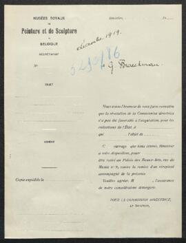 Dossier concernant une Sainte famille attribuée à Nicolas Poussin, tableau offert en vente par Gu...