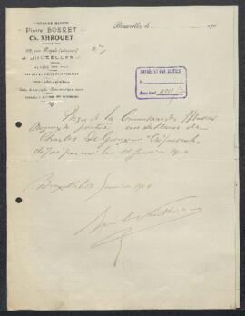 Dossier concernant Crépuscule tableau de Charles de Groux, offert en vente par Emile Vauthier (Br...