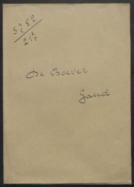 Dossier concernant un Autoportrait de Rembrandt à l'âge de 54 ans appartenant à Mr De Boever (Gan...