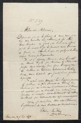 Dossier concernant l’acquisition à la vente Van Saceghem (Gand, 06.12.1852) du tableau de David T...