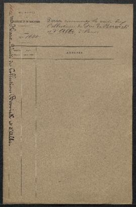 Dossier concernant la vente des collections du duc de Berwick et d’Albe (Paris, 9 avril 1877 et j...