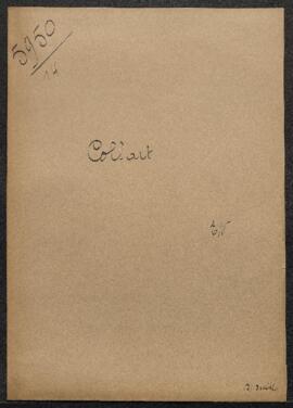 Dossier conernant une Scène Campagnarde, aquarelle datée et signée Potter [prénom?], Mr Collart (...