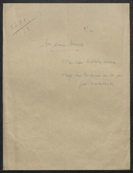 Dossier concernant le legs de Mme Marie Brunet, veuve de Léon Malloire- Leroux du Portrait de Mon...