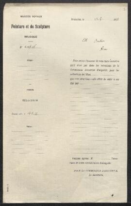 Dossier concernant Le portrait de Ranuce 1er Farnèse, tableau de Corneille De Wael ou de Otto van...