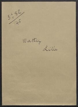 Lettre réponse du Musée à une demande de Mr Emile Wattez désirant avoir des renseignements sur le...