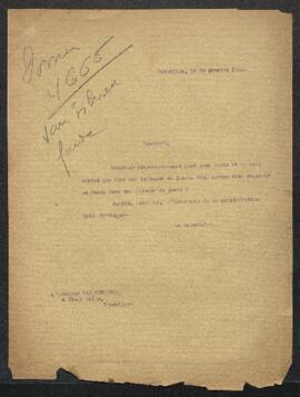 Lettre du restaurateur Edouard Van Esbroeck à M.Fierens-Gevaert.