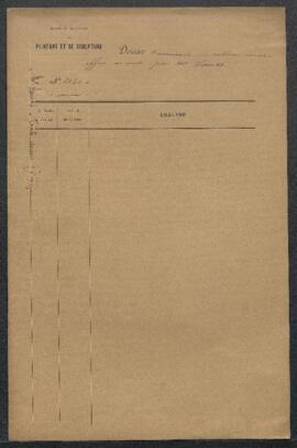 Dossier concernant un triptyque ancien (sujet non mentionné), offert en vente par Mr W. Swerts (A...