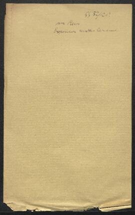 Dossier concernant un projet d’exposition des œuvres du peintre Charles Ferdinand Ceranamo propos...